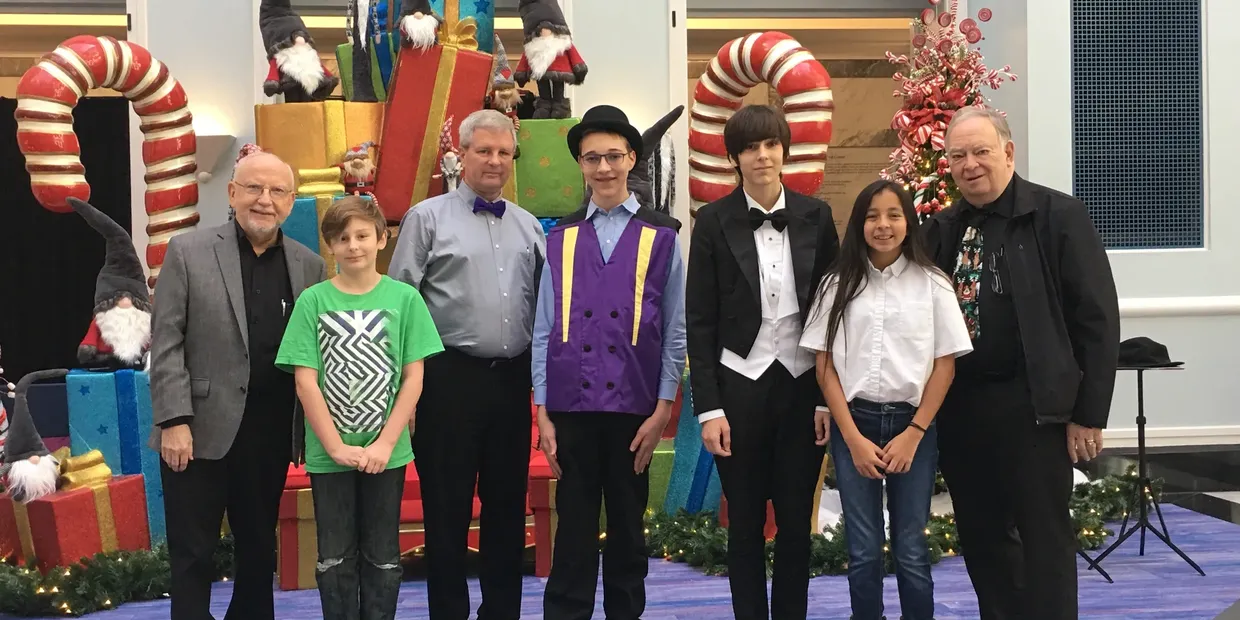 FWMC club members performing at a Cook Children's Medical Center holiday event
